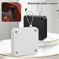 thumbnail image 2 of Visland Fermeture Automatique de Porte avec Fil d'Acier de 1,2m Support Mural Réglable Sans Perçage Rideau de Douche Chambre Salle de Bain Ouvre-Porte Coulissante, 2 of 8