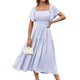 thumbnail image 1 of Vestido GRACE KARIN para mujer, manga corta, corte en A, color morado, 1 of 9