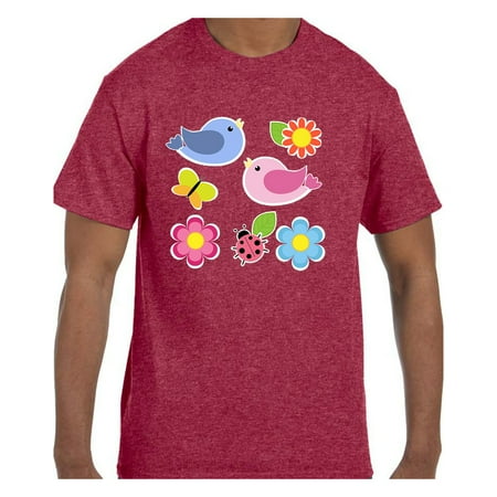 Tshirt Mother's Day Flowers Birds Design