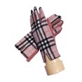 thumbnail image 4 of Guantes de montar de invierno para mujer, guantes de lana a cuadros, guantes cálidos para exteriores, guantes deportivos con pantalla táctil engrosados, 4 of 6