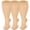 Beige, variant on 3 Pairs Medical Sport Plus Size Compression Socks - 20-30mmHg Graduated Knee-High Support for Men & Women, Ideal for Soccer, Running, and Nurses