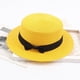 thumbnail image 2 of Sombrero de moda Yuehao, sombrero liso de verano para mujer, visera superior, sombrero de playa de paja para el sol, 2 of 2