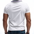 thumbnail image 4 of WTOBBY Men's Casual Short Sleeve Polo Shirt Breathable, Quick Dry Fabric, Business Casual Collared Shirt for Men, Lightweight Moisture Wicking Top for Everyday Wear,White S, 4 of 8