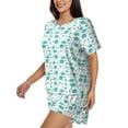 thumbnail image 2 of Wukai Utensiles Women's Pajama Set,Short-Sleeve Top and Shorts with Elastic Waistband and Pockets for Loungewear, Yoga, and Casual Wear-X-Large, 2 of 8