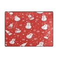 thumbnail image 5 of Yayeee Area Rugs for Living Room 5.2'x4' Non Slip Washable Bedroom Floor Carpet, Red Snowman, 5 of 5