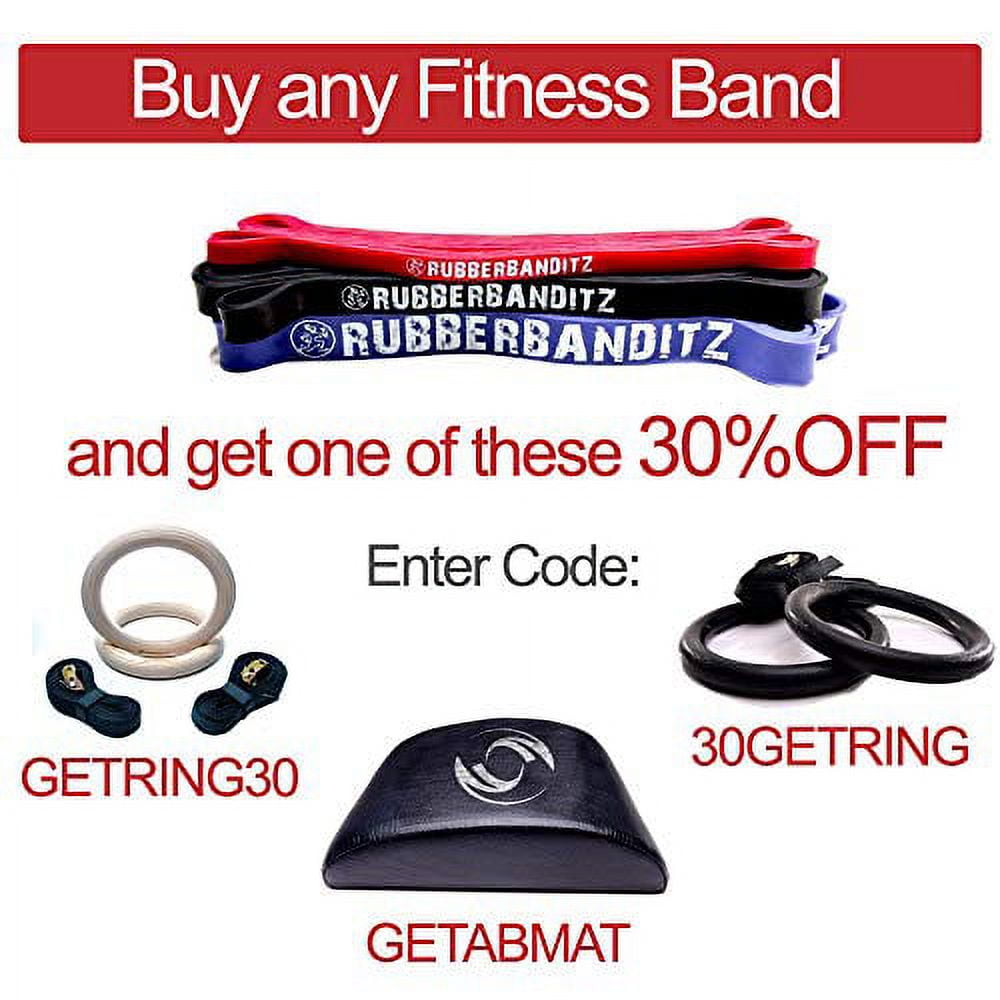 Rubberbanditz Pull Up Assist Resistance Bands Heavy Duty Loop Exercise Workout