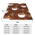 thumbnail image 5 of Bingfone Sloths Need More Coffee Print Flannel Fleece Blanket Throw Blanket For Bed,Sofa,Couch,Travel,Camping(80"X60"), 5 of 9