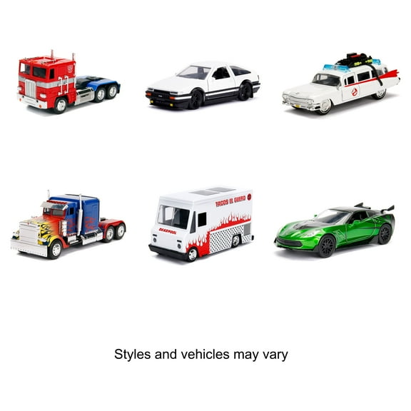Jada Toys Hollywood Rides 1:32  Die-Cast Car Model Vehicles(1 Car; Styles May Vary, Items May Not be Pictured)
