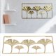 thumbnail image 5 of Decoración Colgante De Hoja De Metal, Textura Clara 3D, 2 Piezas, Decoración De Pared De Hoja De Metal Dorado Simple Y Moderno, Material De Hierro Para Restaurantes, 5 of 7