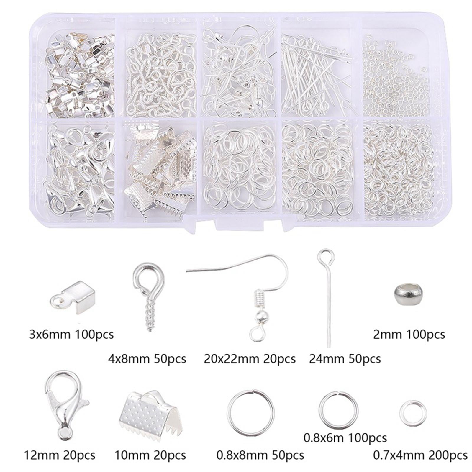 Earring Making Supplies Kit, Southwit 2900pcs Earring Hardware Pieces  Repair Parts with Earring Hooks Posts Backs and Jump Rings for Making  Earrings Studs and Jewelry Making (Silver & Gold) 