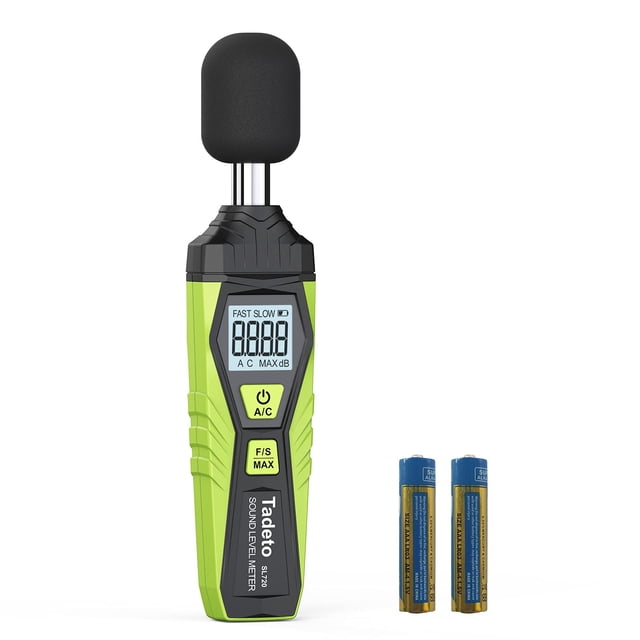 Medidor de decibelios Tadeto Medidor digital de nivel de sonido de 30 dB a 130 dB