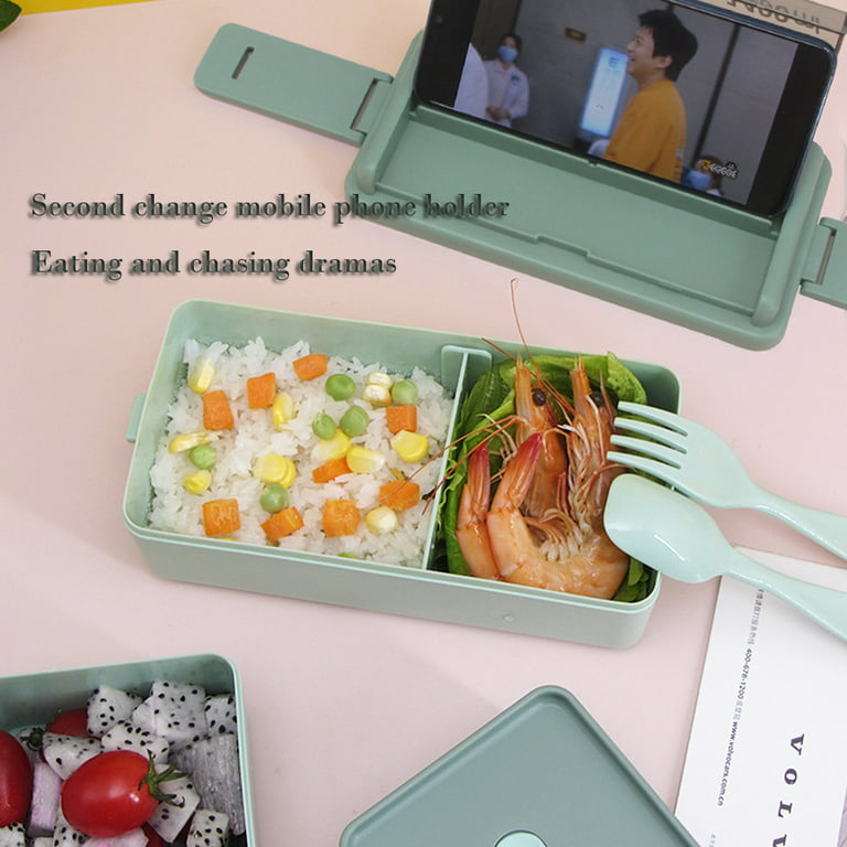 1400ml Bento Box Portable W/Divider High Microwave Safe Japanese