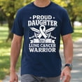 thumbnail image 2 of Proud Daughter of a Lung Cancer Warrior T‑Shirt - Awareness Awareness Tee, Gift for Daughter of Fighter, 2 of 5