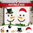 thumbnail image 2 of 22 Pieces Merry Christmas Decorations Garage Door Decor Snowman Magnets Stickers Refrigerator Decal Snowman Face Garage Christmas Set Reflective Car Magnetic Stickers, 2 of 7