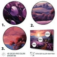 thumbnail image 3 of Designart "Countryside Lavender Landscape Collage I" Landscapes Canvas Wall Art, 3 of 5