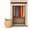 Beige, variant on Portable Wardrobe Closet - 50 lb Capacity, Internal Heavy Duty Metal Rod, Zipper & Clear Window, Durable Clothes Organizer, Tool-Free Easy Assembly, Beige Canvas Cover