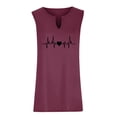 thumbnail image 5 of Tbopshirt Tank Tops for Women,Womens tops,Women Summer Trendy Printed V Neck Sleeveless Tee Shirts Women Casual Tee,T-shirt Vest Tee Blouse,Womens Fashion, 5 of 6
