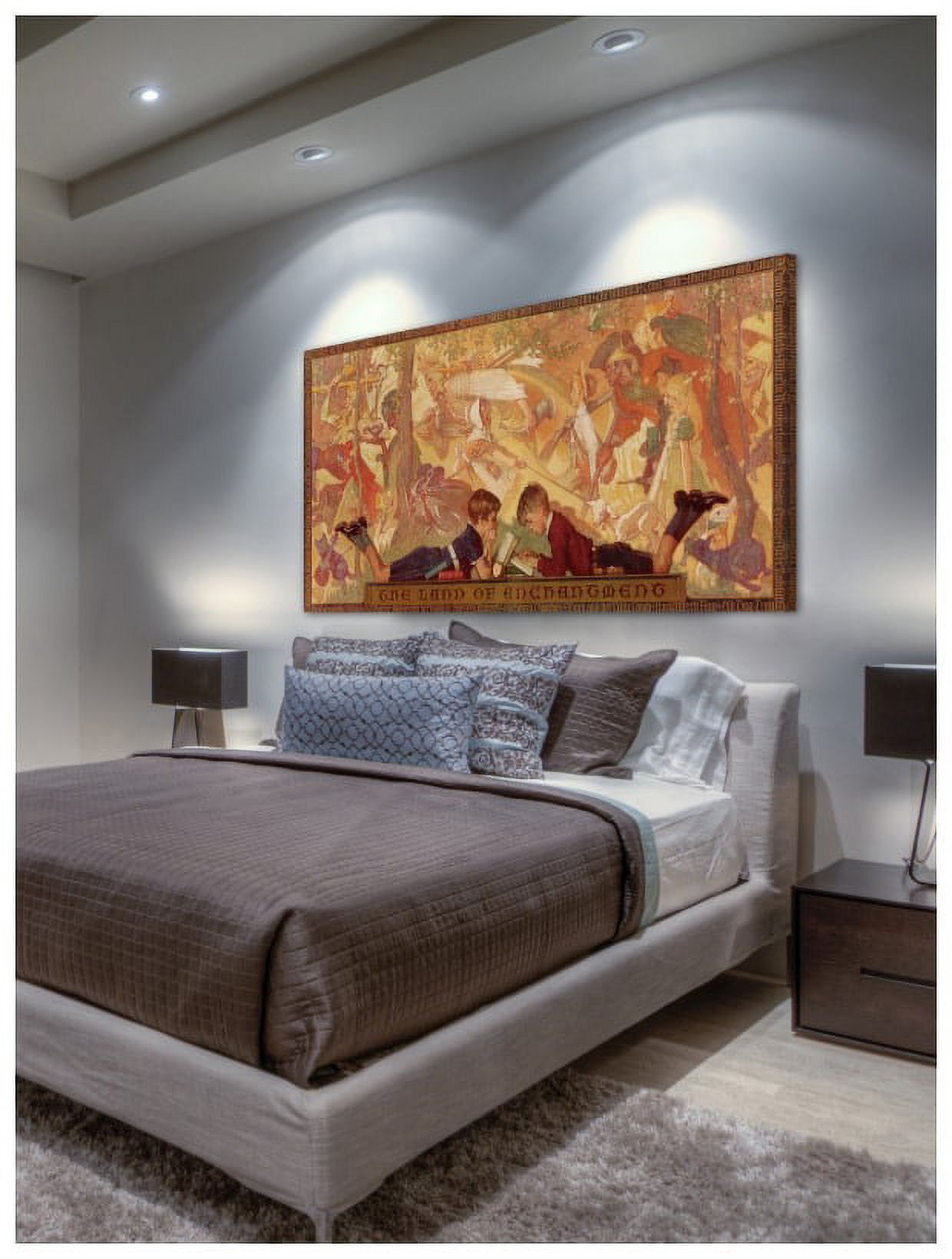 Marmont Hill Inc Marmont Hill 'The Land Of' by Curtis Painting Print on Canvas Small