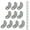 25x25x16mm, variant on L Shaped Stainless Steel Brackets set Corner Brace Assortment Joint Right Angles Simple Installation for Wood Fixation