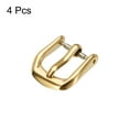 thumbnail image 3 of Uxcell 4Pcs Watch Band Replacement Buckle 10mm 316L Stainless Steel Clasp, for Leather  Canvas Watch Bands, Gold Tone, 3 of 6