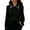 Black, variant on Button Down Shirts for Women Contrast Collar Long Sleeve Casual Office Work Blouse,Sizes S-2XL