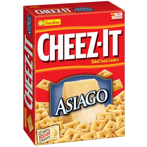 CheezIt Asiago Baked Snack Crackers, 12.4 Oz.
