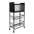 thumbnail image 3 of 4-Tier Microwave Rack Bread Storage Kitchen Organizer Shelf W/ Brakeable Casters, 3 of 18