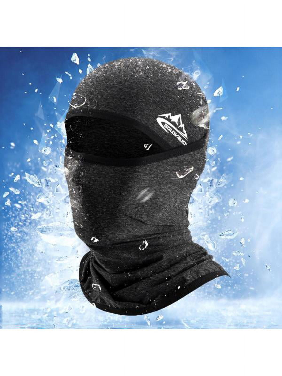 LOOPWHEELER SILKWHEELER Face Guard 黒 シルク Lightweight Balaclava Motorcycle Winter Warmer - Ice Silk Face
