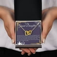 thumbnail image 4 of To My Granddaughter - Graduation Necklace, Interlocking Hearts Necklace, Gift Box Included, 4 of 5