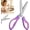 Purple triangular teeth, variant on Multipurpose Pinking Shears Serrated Scissors - Pinking Shears (Purple wavy teeth*1)