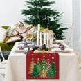 thumbnail image 3 of Christmas Table Runner 13x90 Inch, Red Snowflakes Pine Tree Table Decors for Seasonal Winter Xmas Holiday Home Kitchen Dining Party Indoor Outdoor, 3 of 6