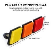 Tri 3 Color Acrylic Badge Front Grille Emblem For Toyota Tacoma 4Runner Tundra Rav4