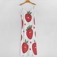 thumbnail image 5 of Lots of Little Strawberries Sleeveless Dress Women's Evening Dress Womans Clothing, 5 of 9