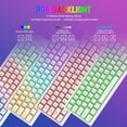 thumbnail image 4 of Wireless Gaming Keyboard and Mouse Combo,12 RGB Backlit Rechargeable 4000mAh Battery,Mechanical Feel Anti-ghosting Keyboard and RGB Wireless Gaming Mouse for PC,PS4,Laptops(White), 4 of 9