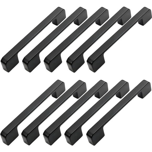 Set of 10 cabinet handles black furniture handles cabinet handles