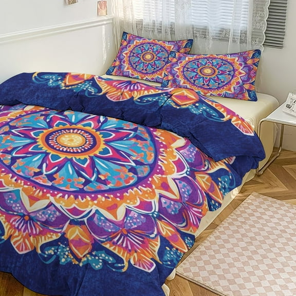 Bohemian Mandala (65) Duvet Cover Set Bedding Set Polyester Quilt Cover for Bedroom Decoration