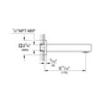 thumbnail image 3 of Grohe 13305000 Eurocube Tub Spout Chrome, 3 of 3