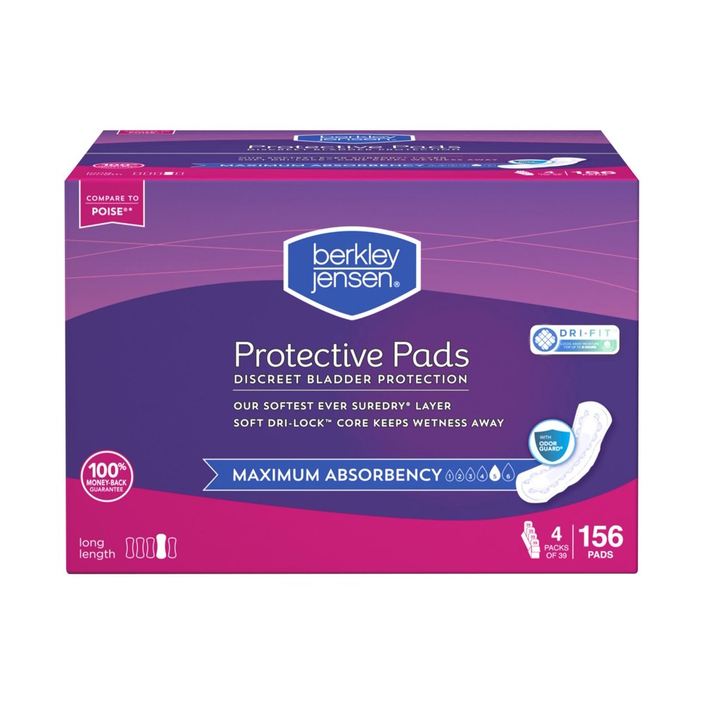 By Berkley Product Of Berkley Jensen Maximum Absorbency Long Pads For