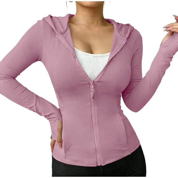 Women's UPF 50 Sun Protection Hoodie - Lightweight Quick Dry UV Shirt Jacket With Thumb Holes For Hiking Fishing
