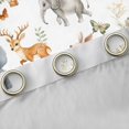 thumbnail image 4 of Castle Fairy Teens Cute Elephants Deer Fox Rabbit Blackout Curtains Set of 2 (52x84 Each),Chic Flowers Butterflies Window Curtains,Cartoon Jungle Animal Curtains and Drapes,Breathable Home Decor, 4 of 6