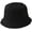 Black, variant on CoCopeaunts Kids Bucket Hat and Women Bucket Cap Summer Sunscreen Men Pure Color Outdoor Collapsible Fisherman Hat 2 Sizes