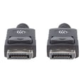 thumbnail image 5 of Manhattan Monitor DisplayPort Male to DisplayPort Male Cable, 6.6 ft., Black, 5 of 6