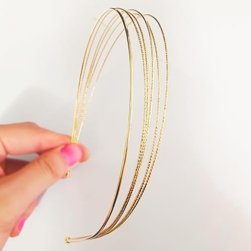 2 Pack Multi Layers Metal Headbands for Women- Headband,Elegant Hairbands, Hair Accessories,Headpiece Hair Accessories for Girls