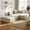 Beige, variant on Meeyar 90" Frameless Modular Sectional Sofa with L Shaped Chaise, Cloud Couch for Living Room, No Assembly Carbon Black