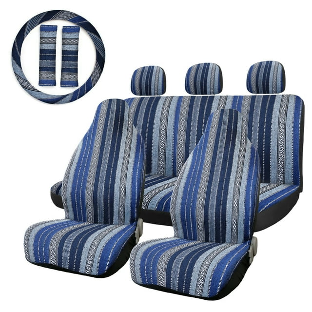 Set Cubierta de Apoyacabeza Asiento de Coche Unique Bargains 10 Piezas Tela Manta Baja Protector