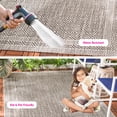 thumbnail image 3 of SAFAVIEH Courtyard Marisa Border Indoor/Outdoor Area Rug, 4' x 5'7", Grey/Black, 3 of 13