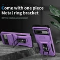 thumbnail image 5 of Dteck for Google Pixel 7 Case with Slide Camera Cover,Magnetic Rotated Kickstand Rubber Case Hard PC Camera Protection Military Grade Shockproof Heavy Duty Protective Cover,Purple, 5 of 8