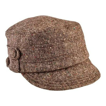 Women's San Diego Hat Company Cadet Speckled Tweed Newsboy Cap