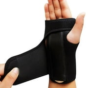 Wrist Brace, Wrist Support Brace Palm Protector with Adjustable Straps and Metal Splint Stabilizer for Carpal Tunnel, Arthritis, Tendinitis, Sprains, Joint Pain Relief