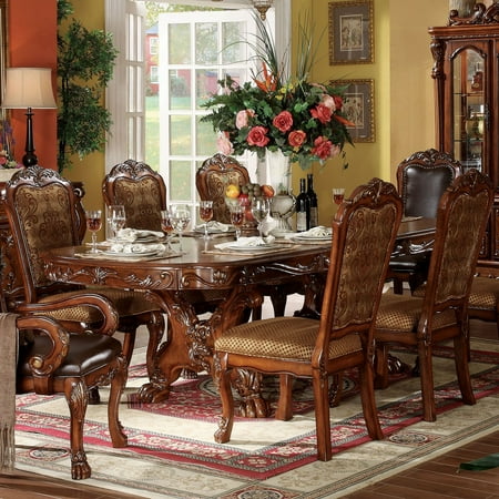Trestle Table Plans - Acme Furniture Dresden Rectangular Trestle Dining Table